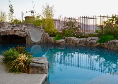 Pool-features-artificial-rock-work-slide-grotto-planter-vegas-1-70