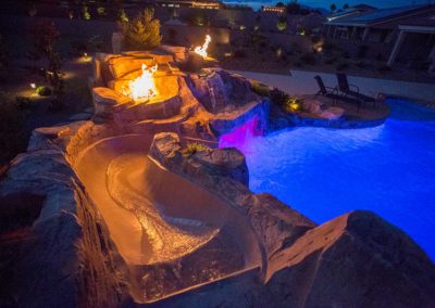 Pool-features-slide-fire-pit-artificial-rock-with-fire-pit-vegas-1-43